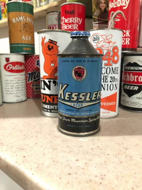 Kessler Beer ~ Cone Top Beer Can