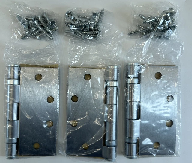 Hager Commercial Hinges 4.5 in X 4.5 in Full Mortise Pack Of 3 Model BB1279