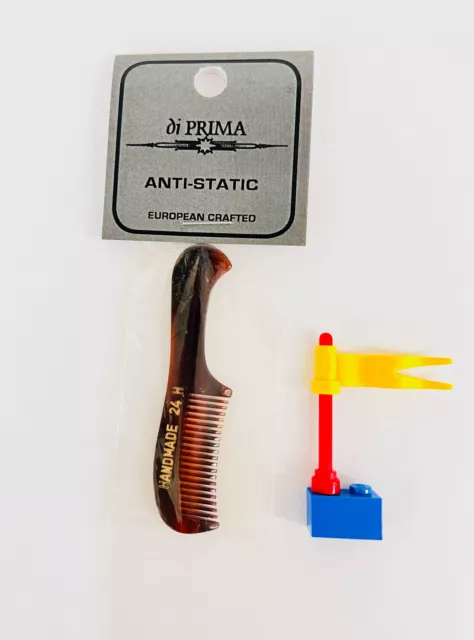 Di Prima 24H Anti-Static Men’s Mustache Comb 3 Inch Long, Made in Germany