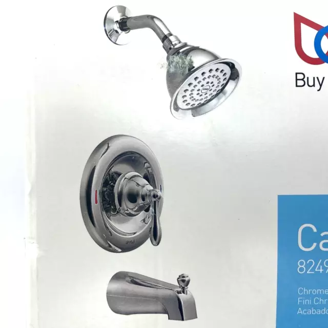 MOEN Caldwell 82496EP Tub & Shower Head Faucet (VALVE INCLUDED) - Chrome *NEW*