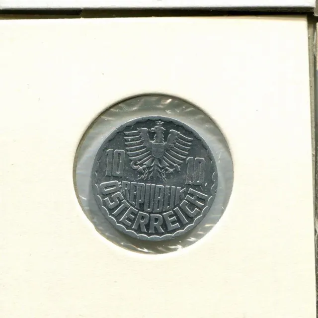 10 GROSCHEN 1977 AUSTRIA Coin #AV041C 2