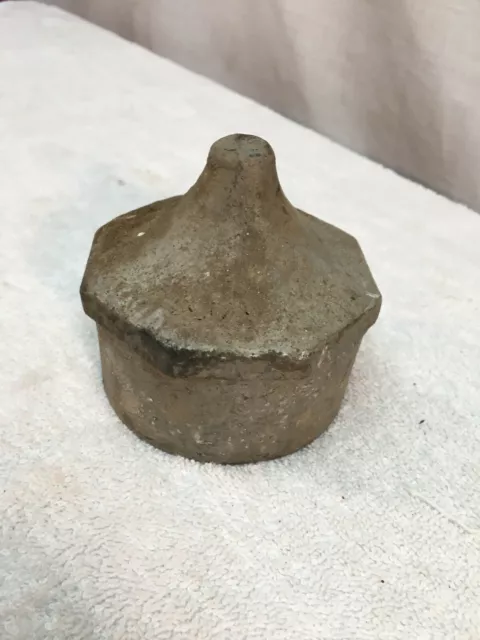 Architectural Salvage  One  Cast Iron  Fence Post Cap Finial 3in Fence Top