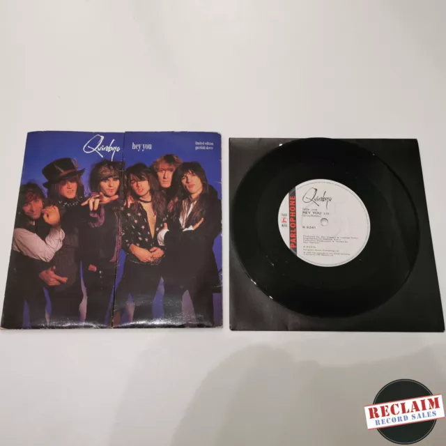 quireboys hey you 7" gatefold vinyl record very good condition