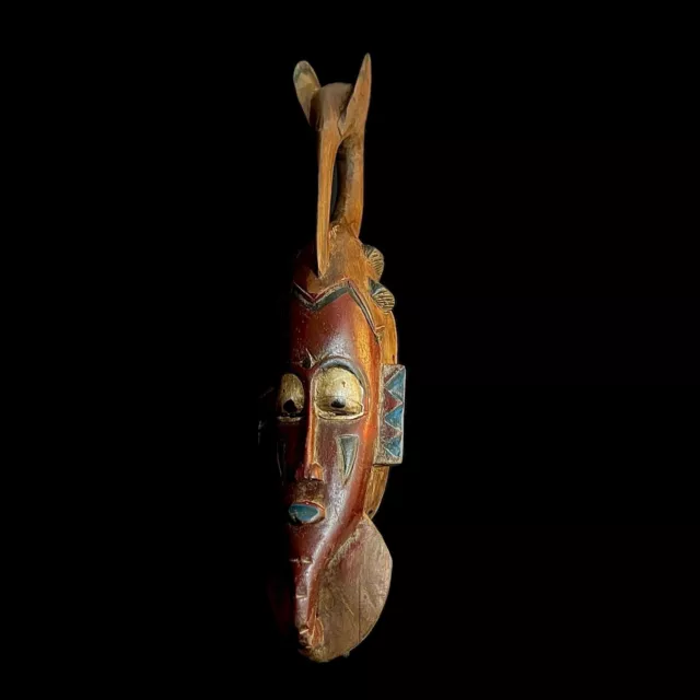 African Hand Carved Décor carved wooden mask Hanging Dan Mask Deangle-9940