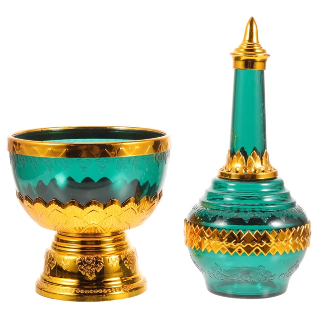 Tazza approvvigionamento idrico bottiglia goccia plastica Buddha offerta ciotola Buddha tazza Buddha
