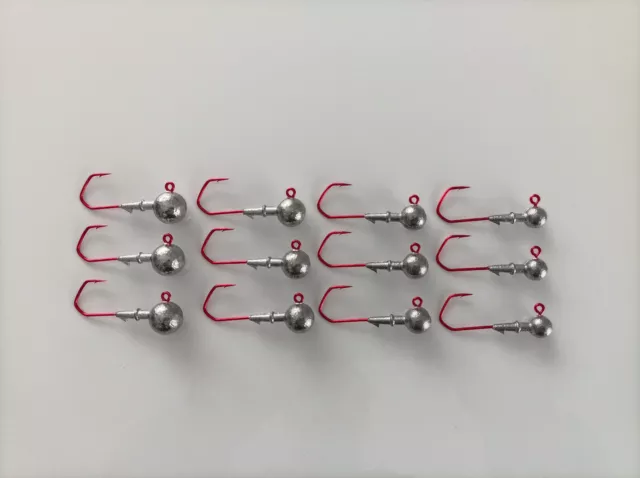 VMC 5150 RD Jigkopf-Set 3/0 4/0-8g 10g 14g 18g. Jighaken Jigköpfe Bleiköpfe