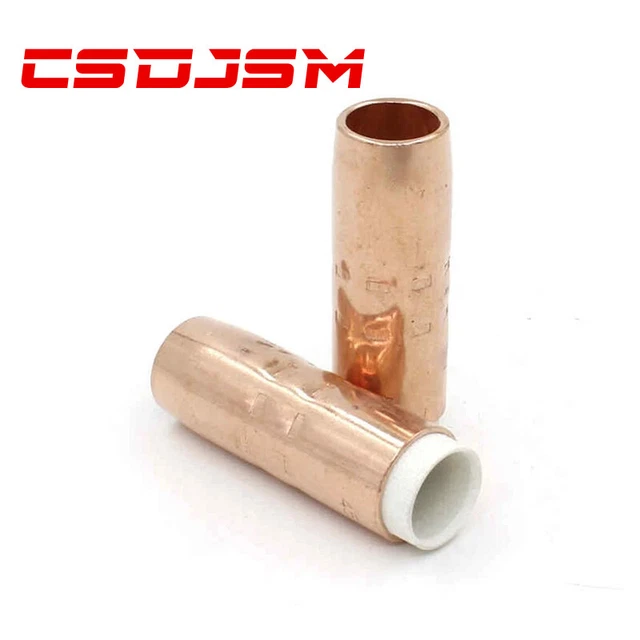 5pcs Bernard Style 400 Amp 4591 Cylindrical Copper MIG Nozzle / Shroud