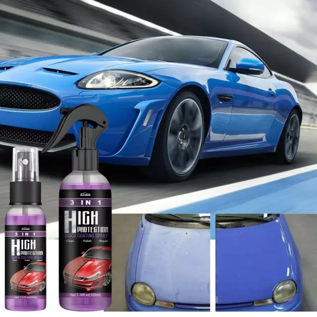 3 in 1 High Protection Quick Car-Coat Ceramic Coating Hydrophobic Spra O1N2