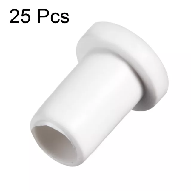 25Pz. 5mm ID PVC serracavo cavo protezione avvio manicotto cavo bianco tubo 2
