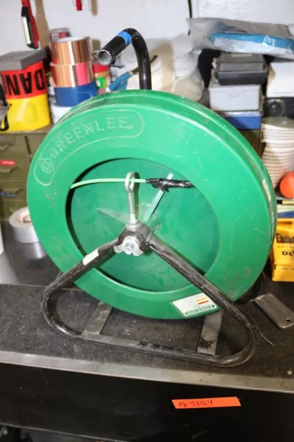 Greenlee 542-200 Fiber Glass Fish Tape in Reel Stand   3/16"