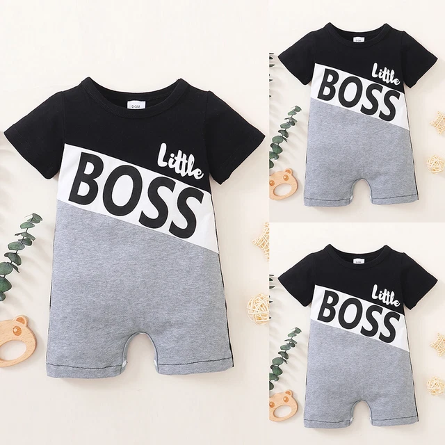 Newborn Baby Boys Summer Romper Short Sleeve Outfits Bodysuit Infant Clothes Set
