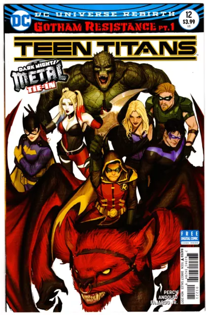 Teen Titans  #12B - Sejic Variant! 1st App Batman Who Laugh! METAL tie-in!   VF