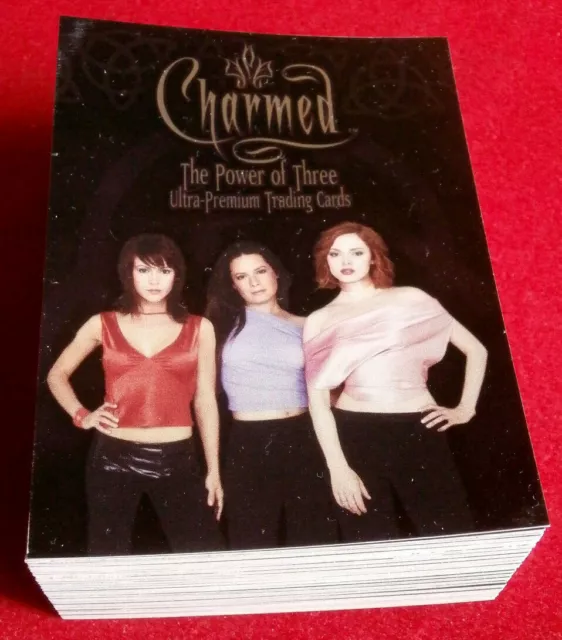 CHARMED - POWER OF THREE - Complete VINTAGE Base Set (72 cards) - Inkworks 2003