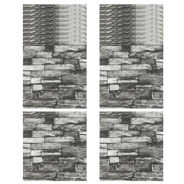 DONOONIS Lot De 4 Autocollants,DIY 3D Autocollants Maison Set