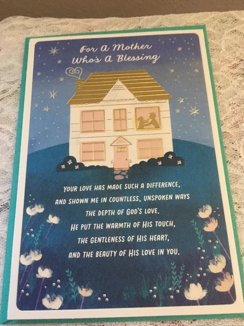 Tarjeta de cumpleaños del día de primavera para madres religiosas
