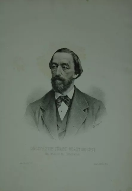 Portrait. Brustfigur nach viertellinks. Lithographie von Ignaz Eigner aus der se