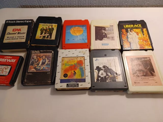 Lot Of 8 Tracks Tapes Untested