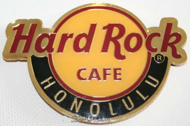 Hard Rock Cafe HONOLULU Hawaii Metal Magnet Classic Logo Licensed NEW