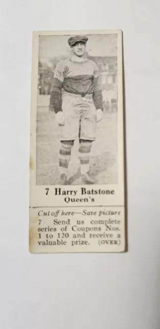 1925 V31 Dominion Chocolate Harry Batstone #7 Cfl Grey Cup Football Champion 