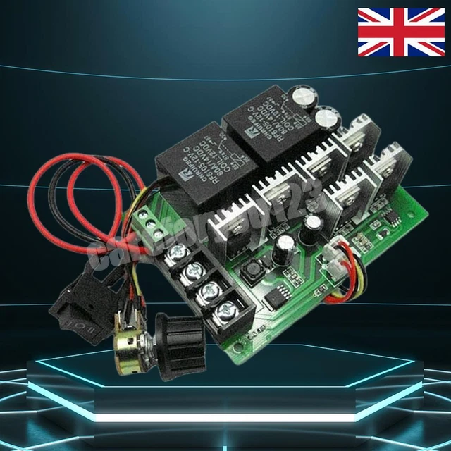 RELAND SUN Regolatore Di Velocità Per Motore DC 6V-30V 20A PWM – Modulo Controllo Con Potenziometro, 21kHz - 5