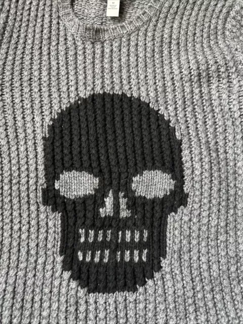 Autumn Cashmere Hand Knit Skull Sweater- Size M NWOT 2