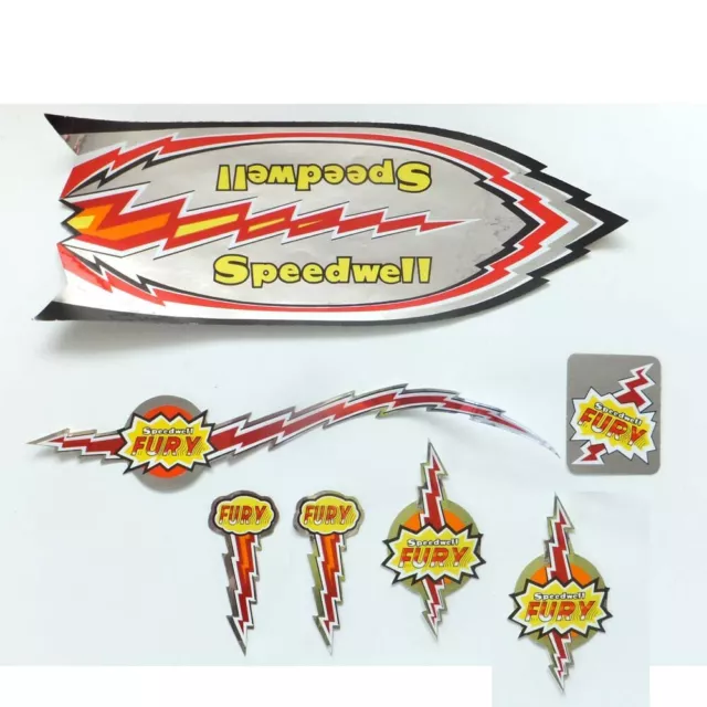 Speedwell Fury decals retro dragster original