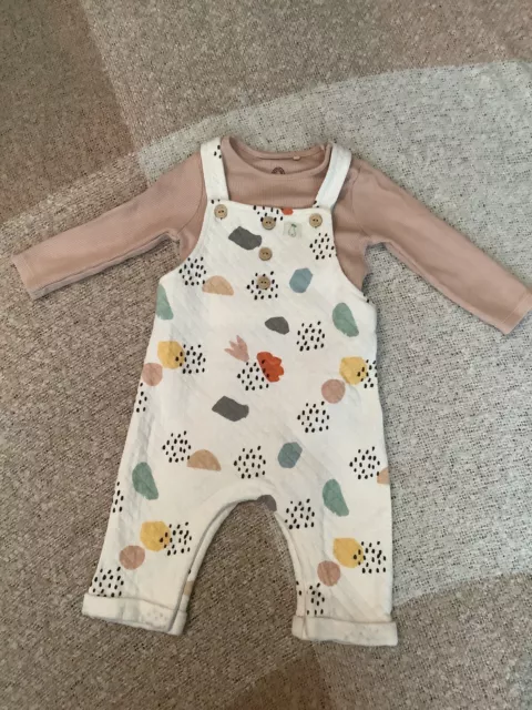 Next 3-6 Months Neutral Dungarees Outfit, Set, Bundle, Girls, Boys Combine Post