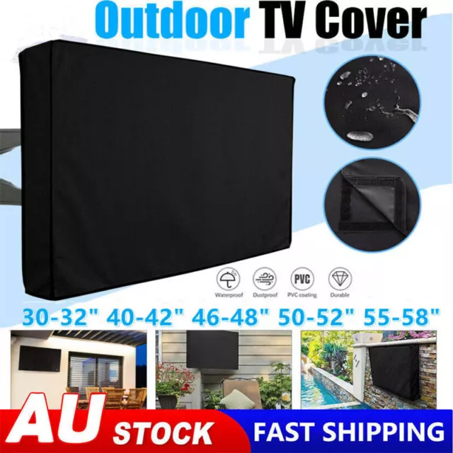 30-58 Inch Dustproof Waterproof TV Cover Outdoor Patio Flat Television Protector