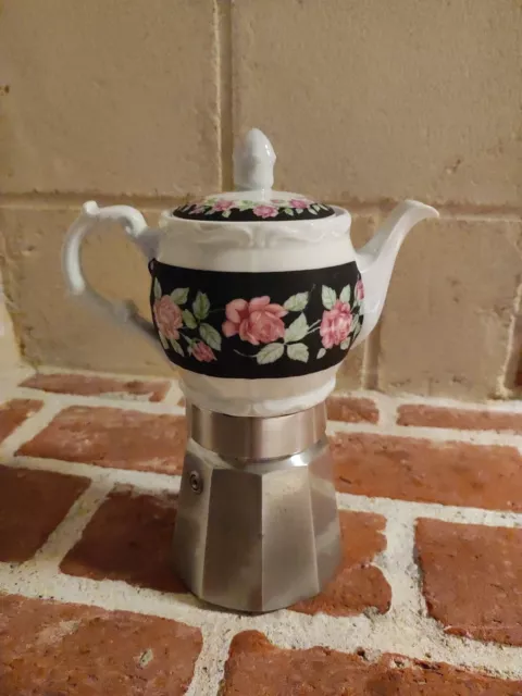 Cafetière Italienne en Porcelaine Moka 6 Tasses