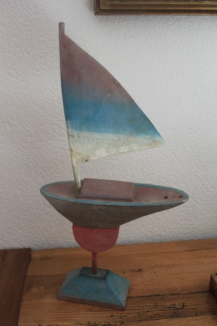 Leurre De Pêche Sur Glace Antique – Fabriqué Main, Bois Et Métal, USA 1880-1920
