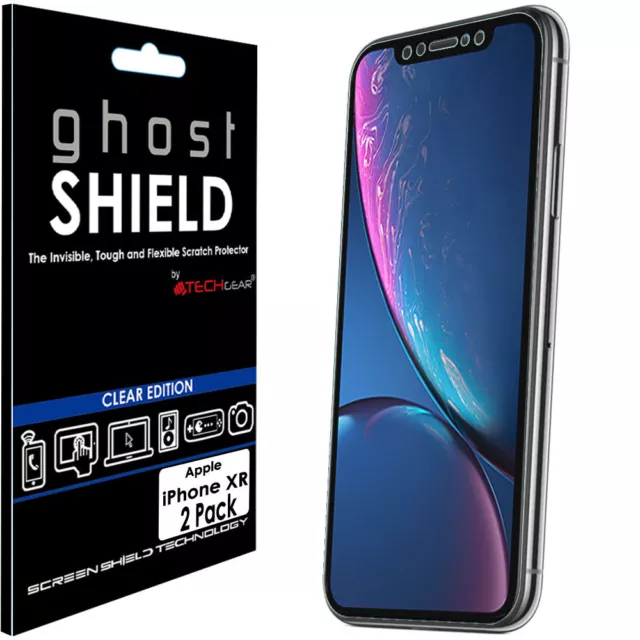 2x TECHGEAR (TPU) FULL COVERAGE Screen Protectors for Apple iPhone 11, iPhone XR