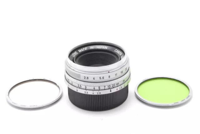 【MINT】Canon 28mm f/2.8 MF Lens For Leica Screw Mount L39 L LTM From JAPAN