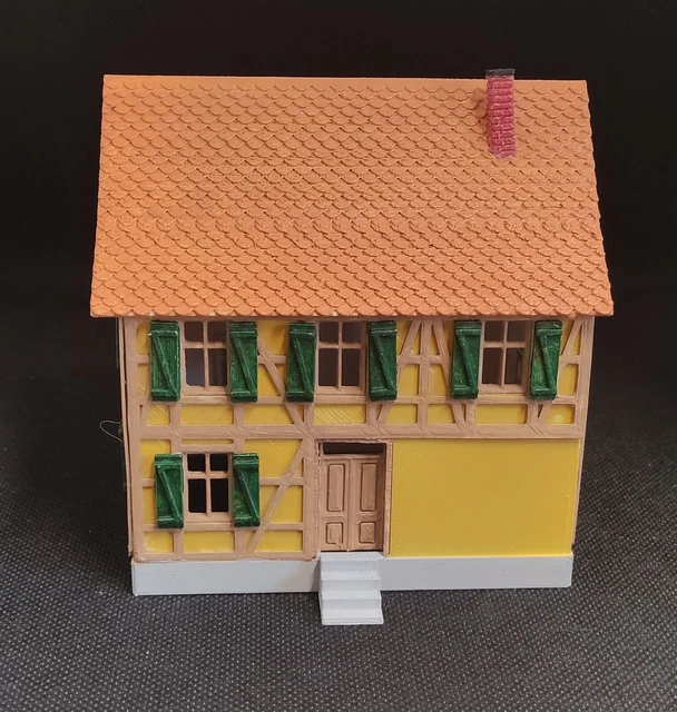 Décors - MODELISME FERROVIAIRE: MAQUETTE IMMEUBLE DE VILLE ALLEMANDE OU