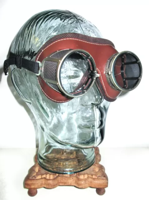 Antique American Optical NFA Goggles VTG National Foundry Safety Glasses Cool AO