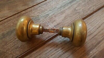 Vintage Antique Brass Handles Door Knobs Architechtural Hardware Set