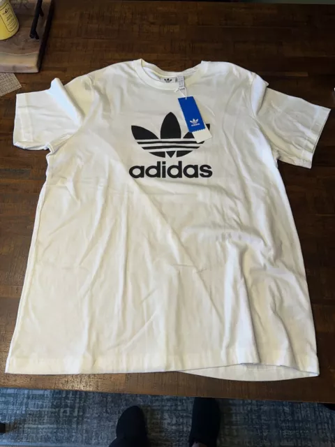 Camiseta para hombre Adidas con logotipo grande talla L nueva con etiquetas