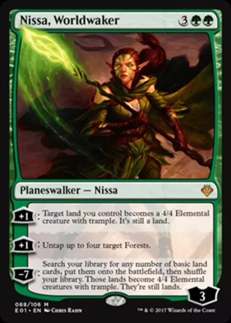 NISSA, WORLDWAKER Archenemy Nicol Bolas MTG Green - Planeswalker Mythic