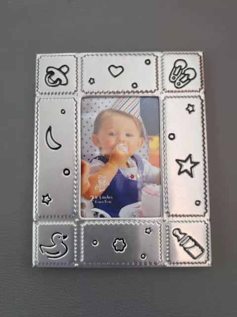 Silver Colour Baby Photo Frame