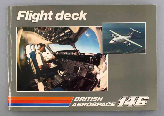British Aerospace Bae 146 Flight Deck Manufacturers Sales Brochure 1986