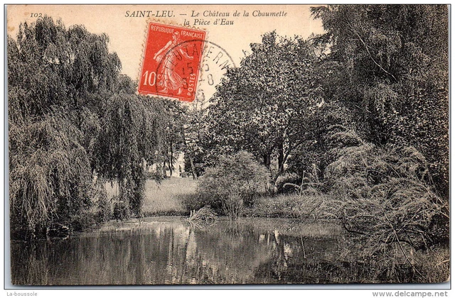 95 SAINT LEU - Le chAteau de la chaumette - la piece d'eau