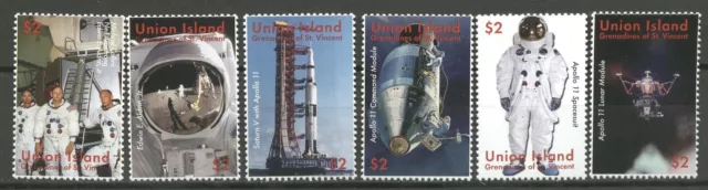 Raumfahrt, Space, Mondlandung, Apollo 11 - Union-Inseln - ** MNH 2009