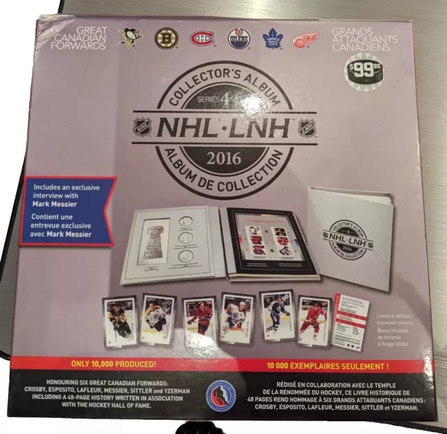 2016 Series 4 NHL Collector's Album Canada Post Inside Album Original Seal!