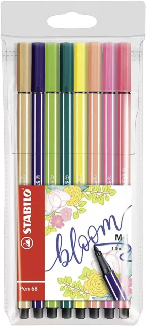 Premium-Filzstift STABILO Pen 68  Bloom Farbmischung für Schule, Freizeit & Büro