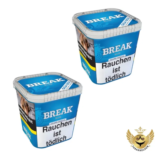 2x Break Blau Volumen Tabak Giga Box 215g