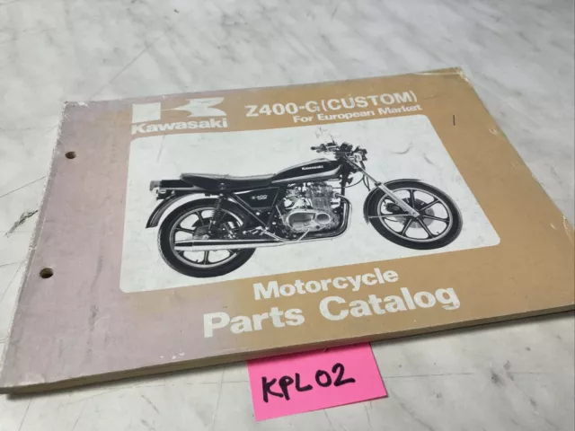 Kawasaki Z400-G Custom G1 Z400 catalogue pièces détachées parts list Z KZ 400