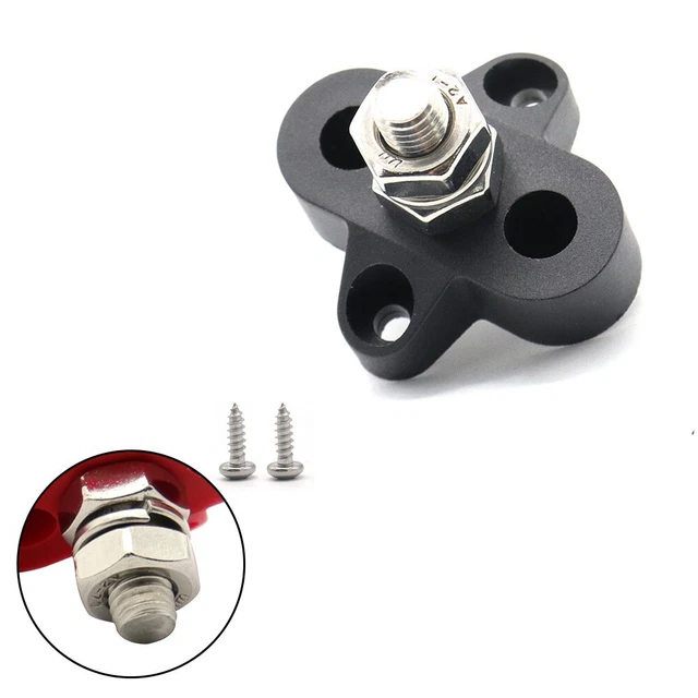 Busbar per auto e marina resistente alla corrosione 300 A rosso o nero