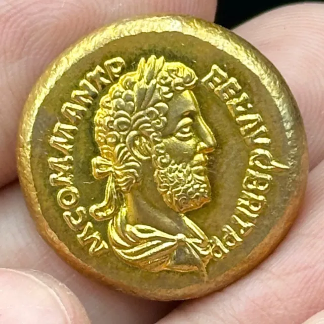 Very Old Ancient Greek Gold Plated Coin - Professionally Cleaned