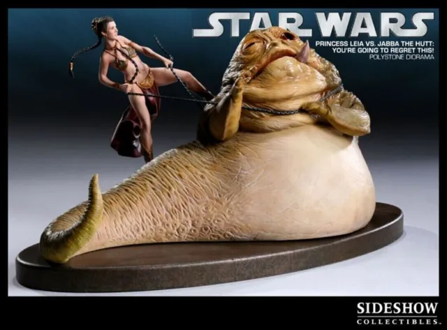 Leia Sideshow Jabba Statue Limited Edition Going To Regret This Mint In Box