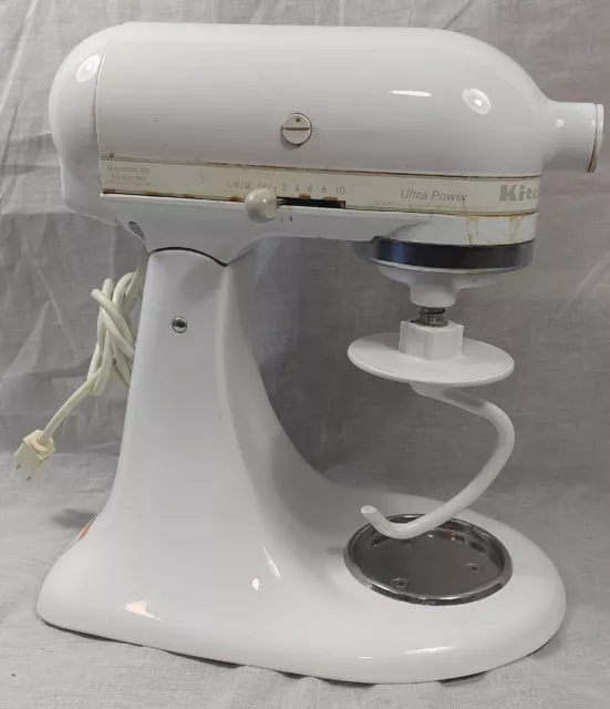 KitchenAid Stand Mixer Ultra Power 300 Watt KSM90 w/ Mixing Bowl White  Vintage
