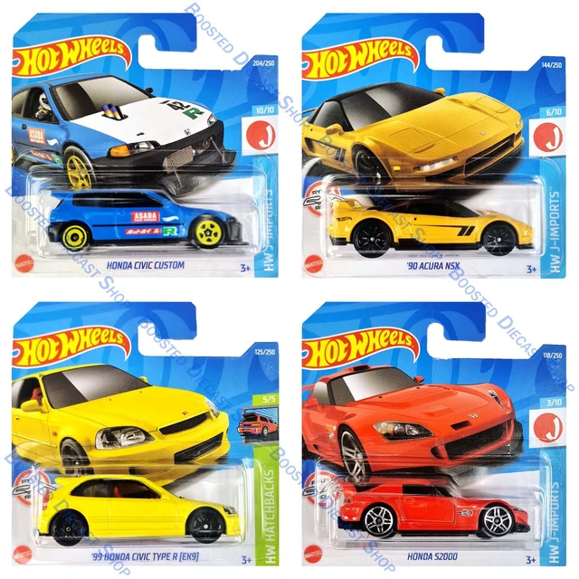 HOT WHEELS CARS JDM Honda Civic Type R EK9 Acura Diecast Model Car Toy